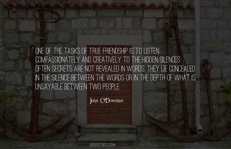 Depth Of Friendship Quotes #1602284