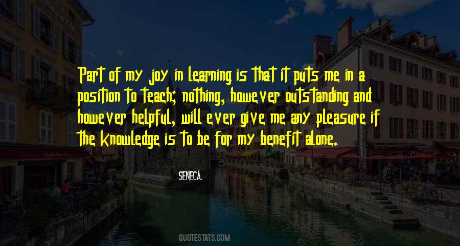 The Joy Of Learning Quotes #1396604