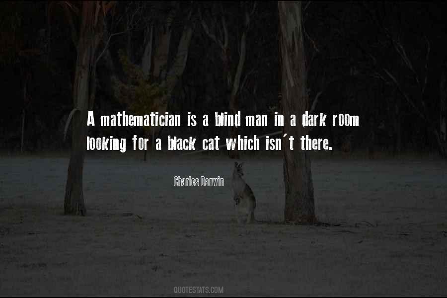 Black Cat In A Dark Room Quotes #1057306