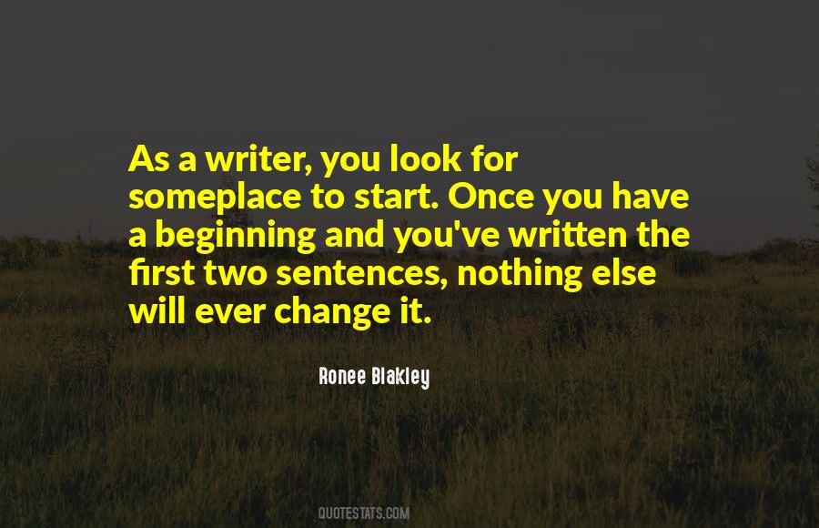 Start Beginning Quotes #234030