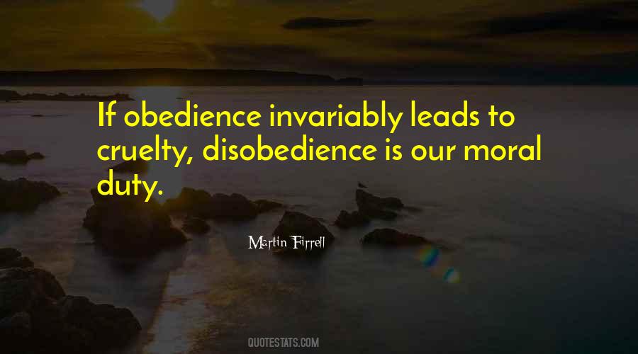 Disobedience Obedience Quotes #1556481