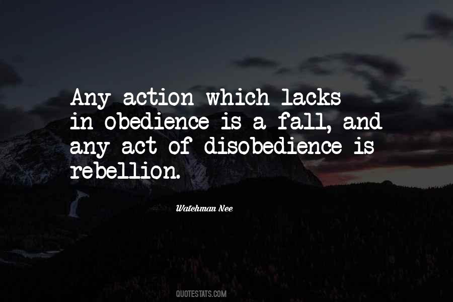 Disobedience Obedience Quotes #158640