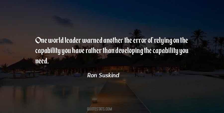 Developing The Leader Within Quotes #1095219