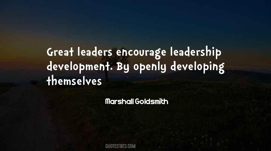 Developing The Leader Within Quotes #948549