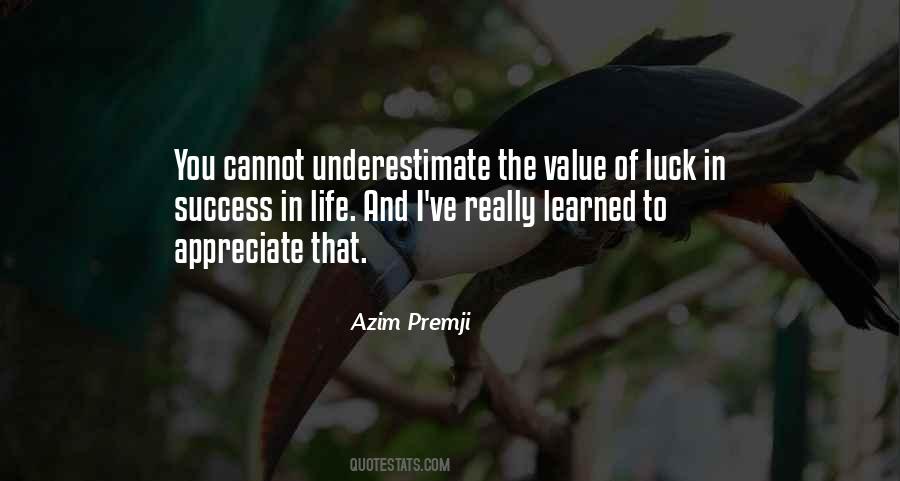 Life Luck Quotes #1632177