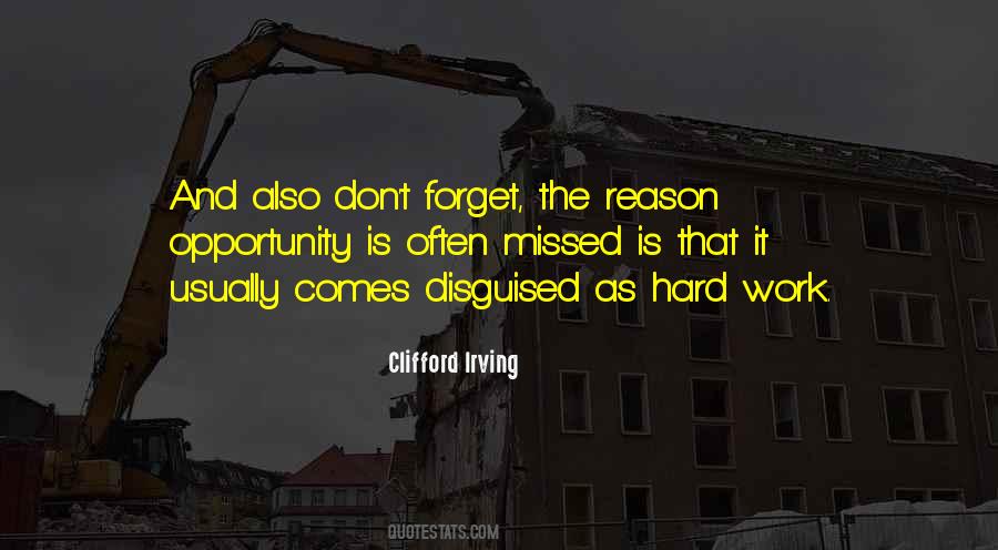 Opportunity Work Quotes #235553