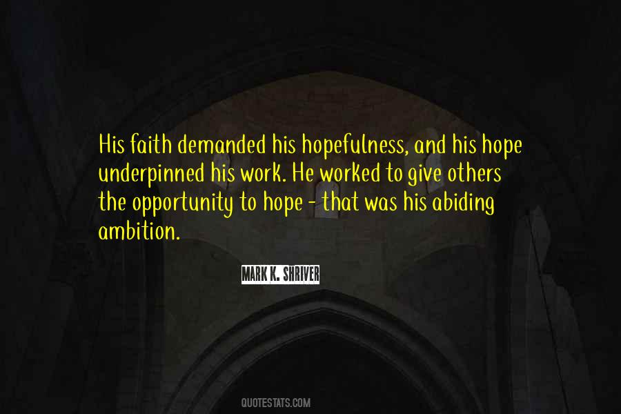 Opportunity Work Quotes #291663