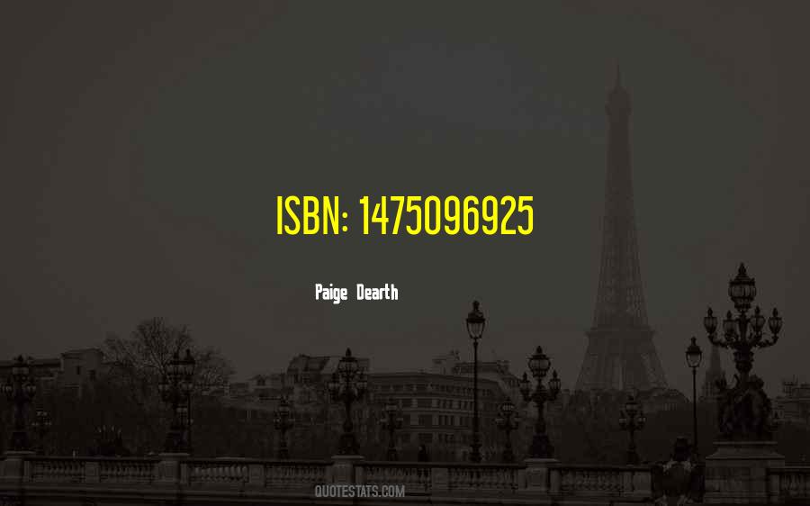 Quotes About Isbn #1464634
