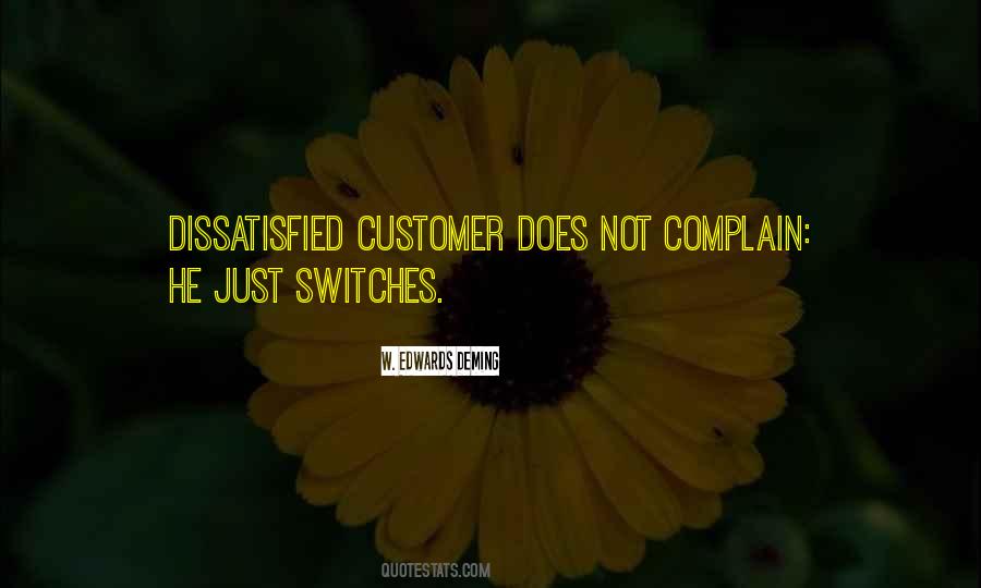 Dissatisfied Customer Quotes #1807305