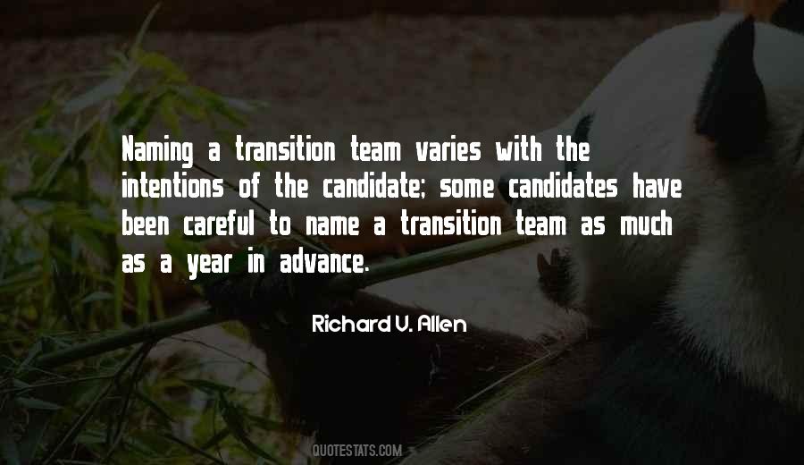 Team Transition Quotes #540041
