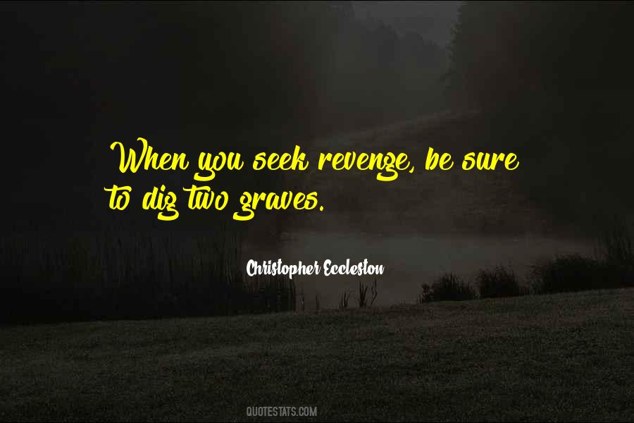 Why Seek Revenge Quotes #808111