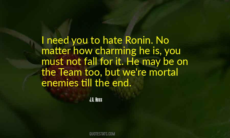 No Need To Hate Quotes #692877