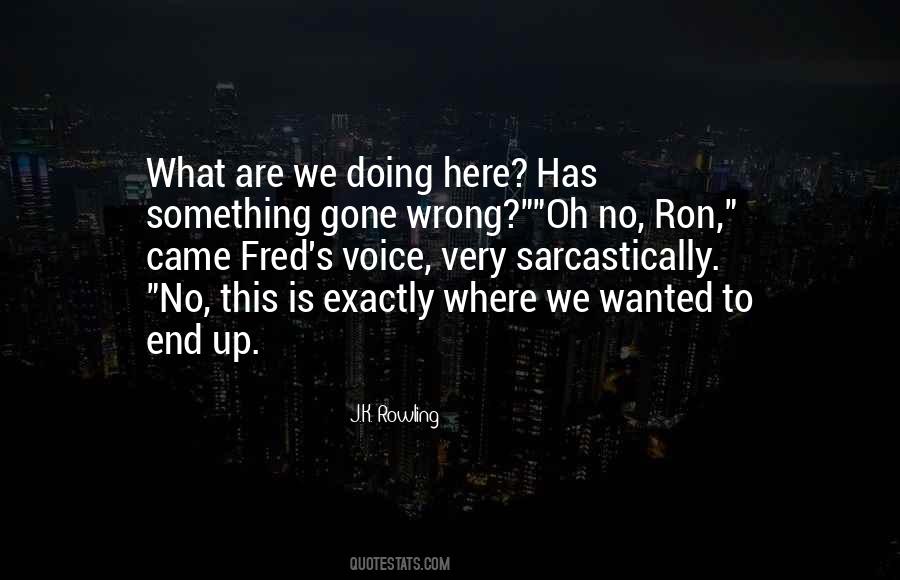 What Are We Doing Quotes #1254553