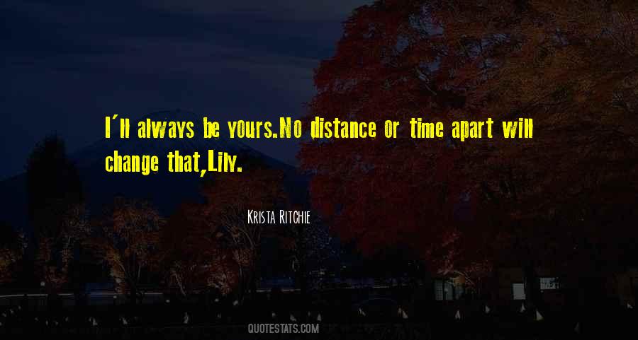 Distance Apart Quotes #1105825