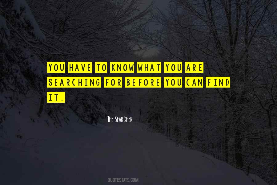 What Are You Searching For Quotes #703442
