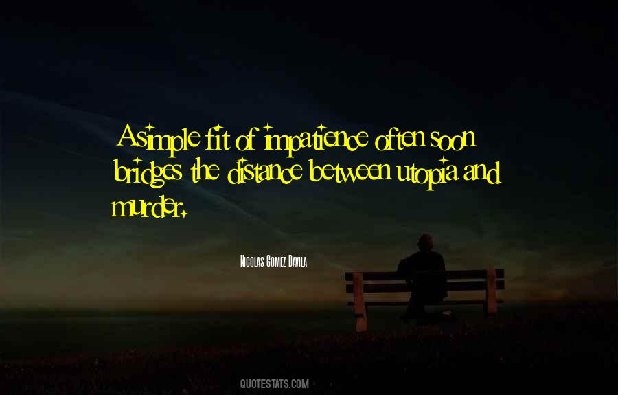 Distance Between U And Me Quotes #69317