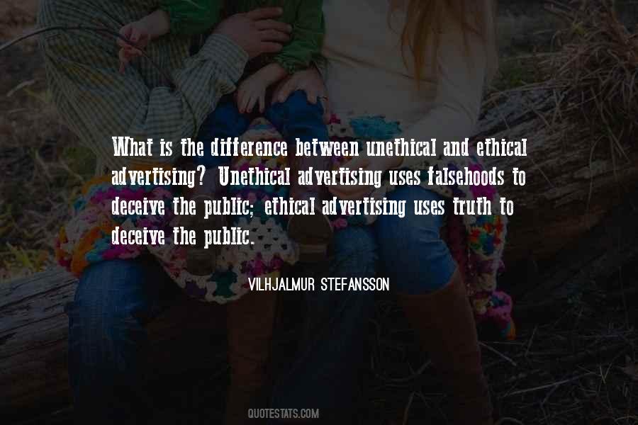 Ethical Advertising Quotes #884657