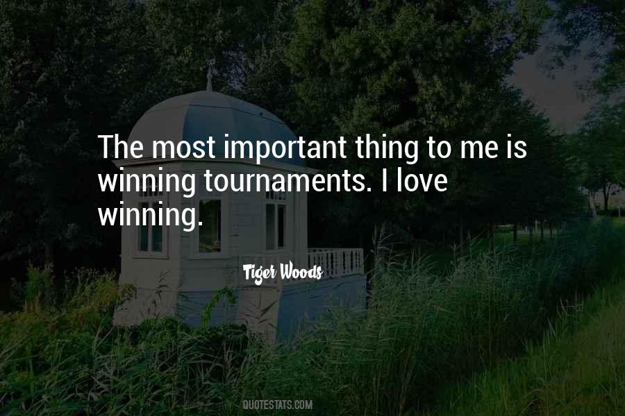 Most Important Thing Is Love Quotes #866756