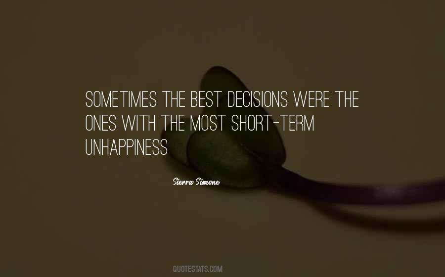 The Best Decisions Quotes #1777340