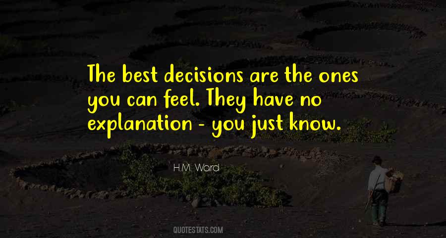 The Best Decisions Quotes #439709