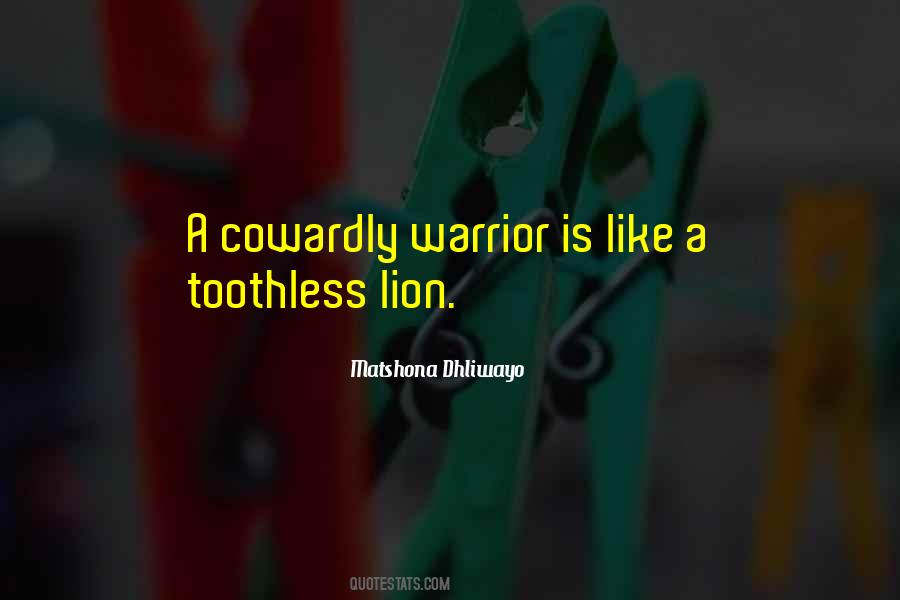 Toothless Lion Quotes #16008