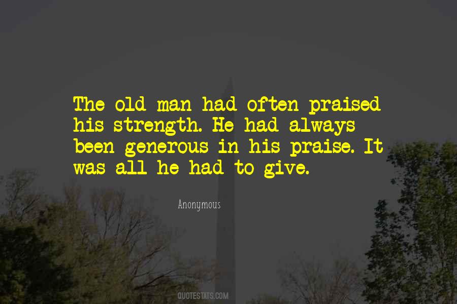 Strength Old Quotes #1634416