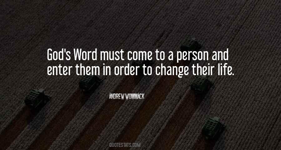 One Word Can Change Your Life Quotes #870068