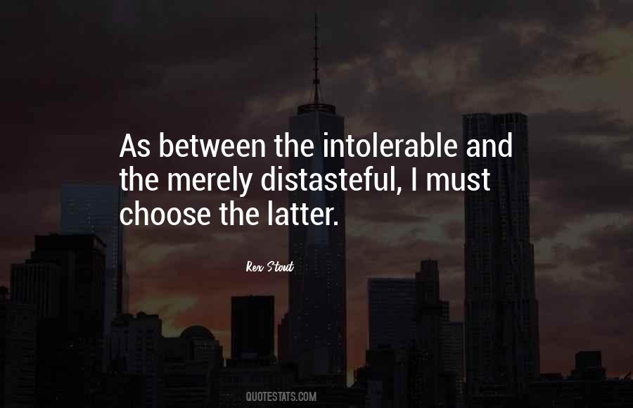 Distasteful Quotes #1047470