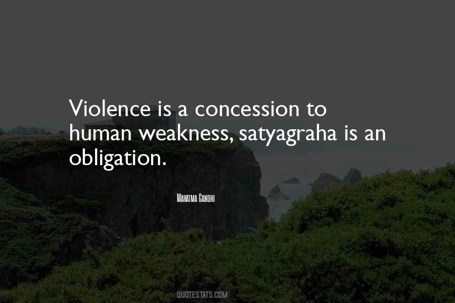 Weakness Violence Quotes #38405