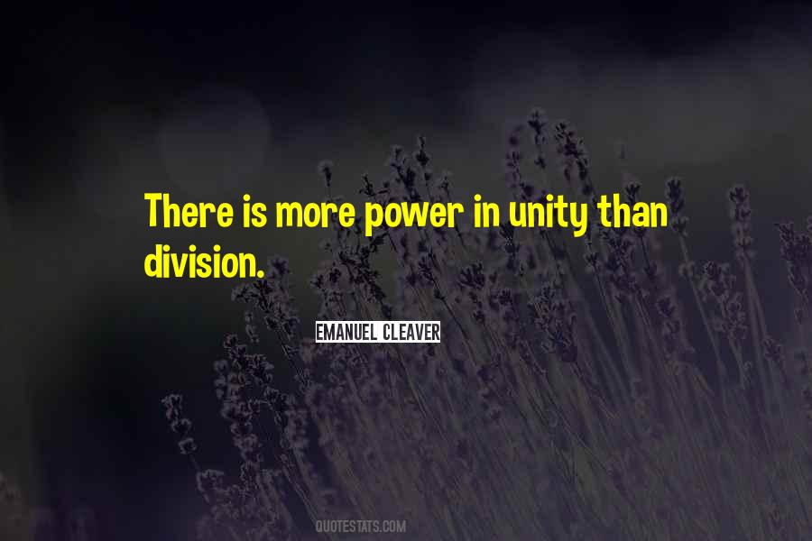 Power In Unity Quotes #543455