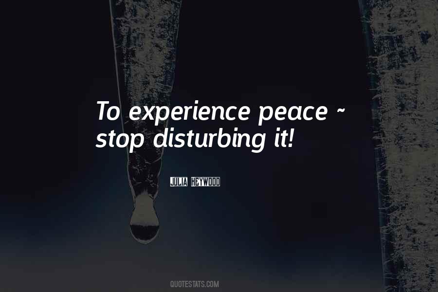 Disturbing The Peace Quotes #752026