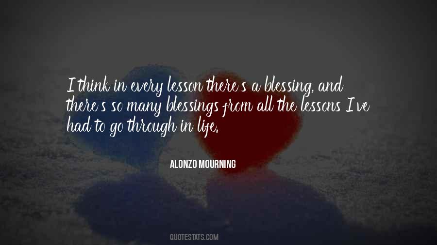 Blessings Lessons Quotes #1543281