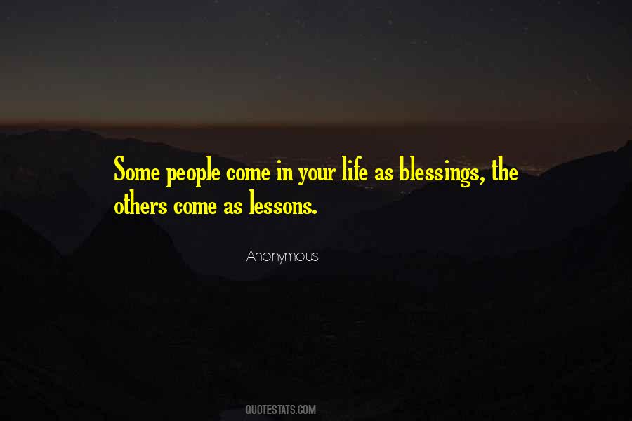 Blessings Lessons Quotes #1739092