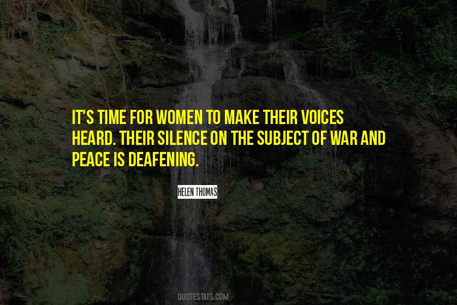 Time For Silence Quotes #582066