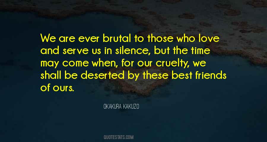 Time For Silence Quotes #920706