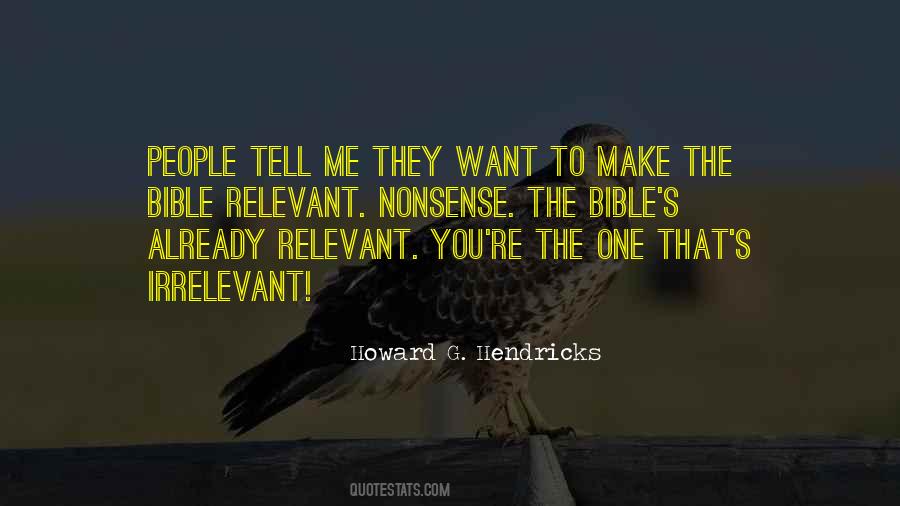 Quotes About Irrelevant People #1613238