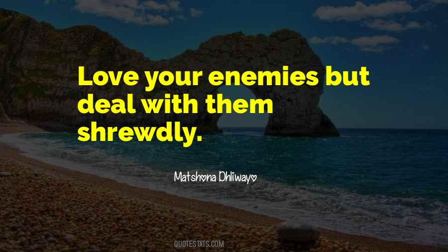 Enemies Love Quotes #85596
