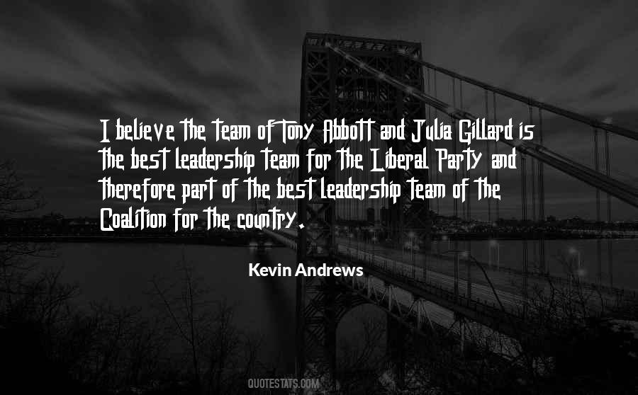 Leadership And Team Quotes #202892