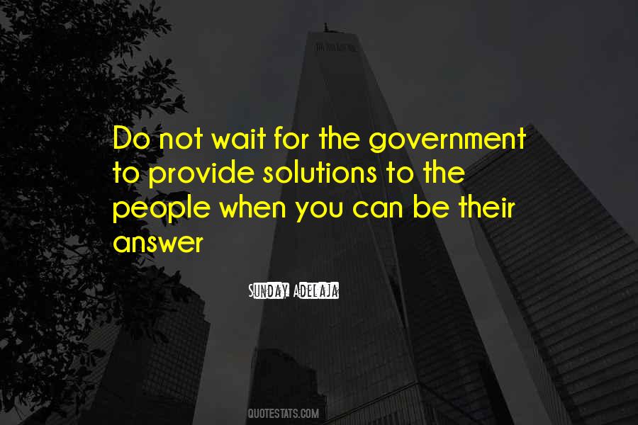 Government Is Not The Solution To Our Problem Quotes #173099