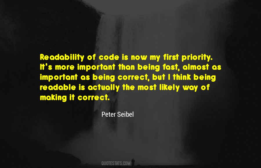You Are My First Priority Quotes #35585