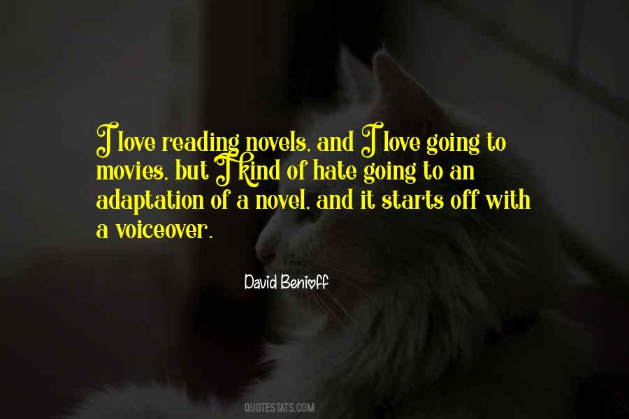 I Love Reading Novels Quotes #1744813