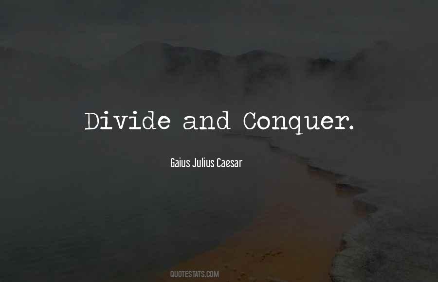 Divide And Conquer Quotes #528861