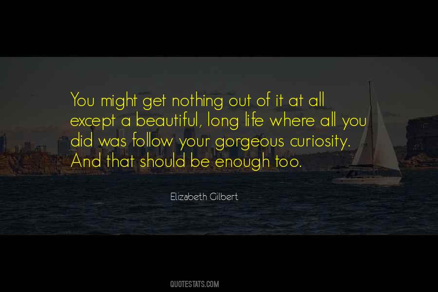 Your Curiosity Quotes #1194233