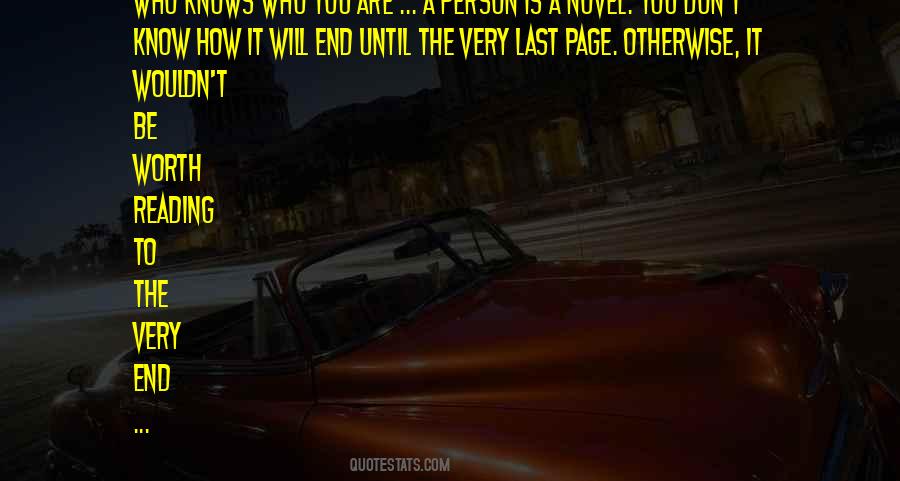 Until The Very End Quotes #138596