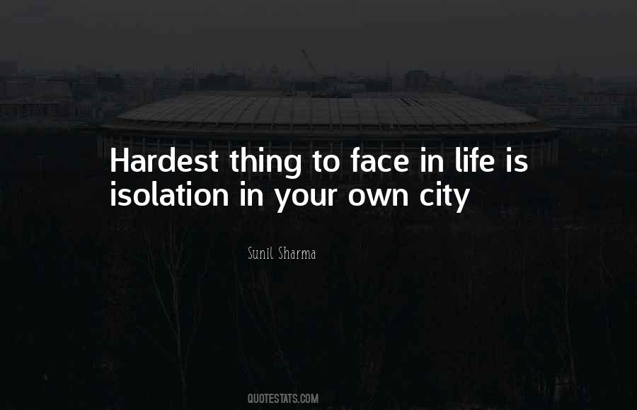 Isolation Life Quotes #12674