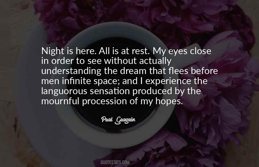 My Eyes Close Quotes #1003260