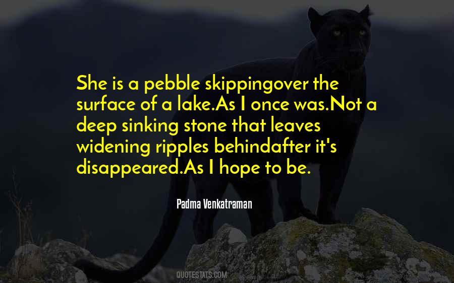 Be A Stone Quotes #1485058