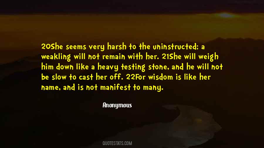 Be A Stone Quotes #445754