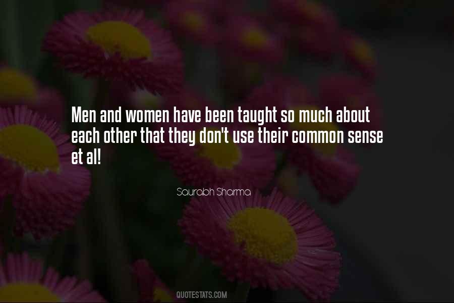 Common Sense Love Quotes #834985