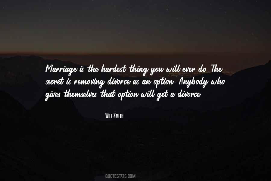 Divorce Is Not An Option Quotes #1850453